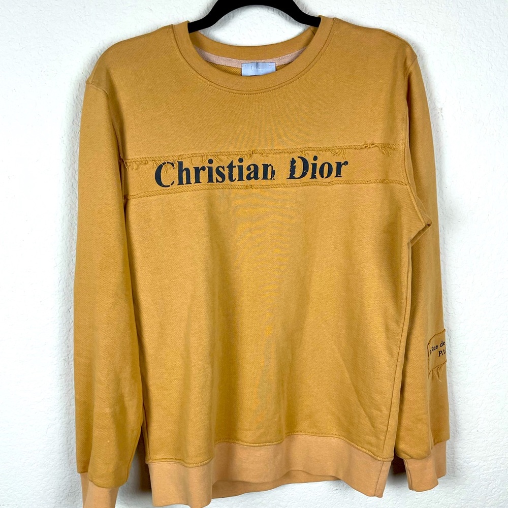 Dior Christian Dior tan sweater size small